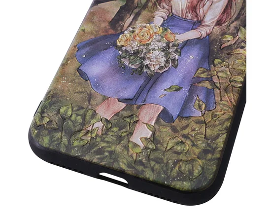 TPU+PC чехол YCT картина для Apple iPhone X/XS Девочка в саду