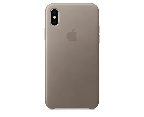 Чехол Silicone Case (AA) для Apple iPhone X (5.8") Серый / Light Grey