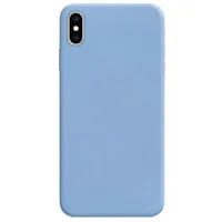 Силіконовий чохол Candy для Apple iPhone X / XS (5.8 ") Блакитний / Lilac Blue