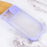 Чехол Camshield matte Ease TPU со шторкой для Apple iPhone X / XS (5.8") Сиреневый