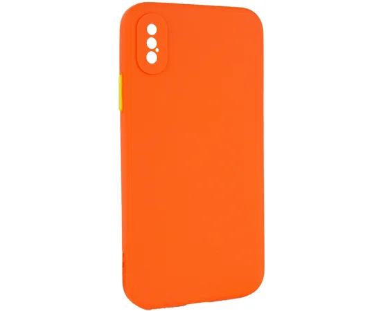 Чехол TPU Square Full Camera для Apple iPhone X / XS (5.8") Оранжевый