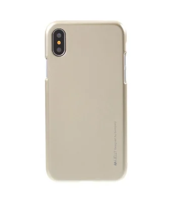 TPU чехол Mercury iJelly Metal series для Apple iPhone X/XS Золотой