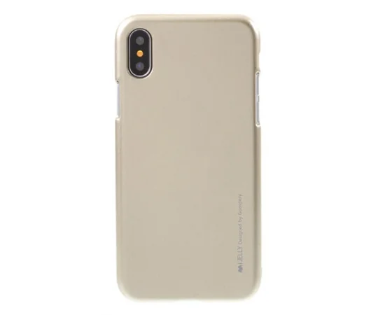 TPU чехол Mercury iJelly Metal series для Apple iPhone X/XS Золотой