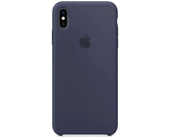 Чехол Silicone case (AAA) для Apple iPhone X/XS Синий / Midnight Blue