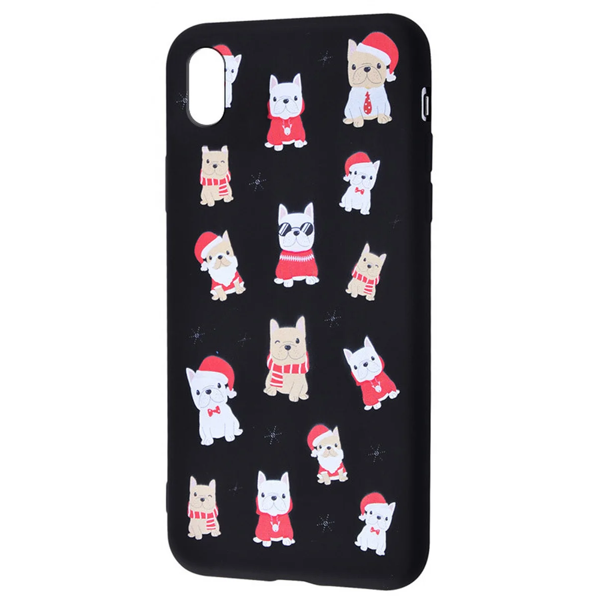 TPU чохол WAVE Fancy для Apple iPhone X / XS (5.8 ") Dogs / Black