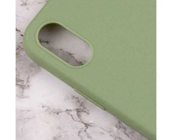 Силиконовый чехол Candy для Apple iPhone X / XS (5.8") Фисташковый