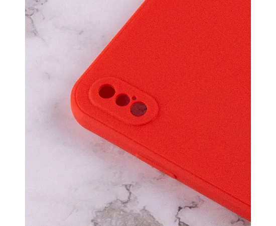 Силіконовий чохол Candy Full Camera для Apple iPhone X / XS (5.8 ") Червоний / Red