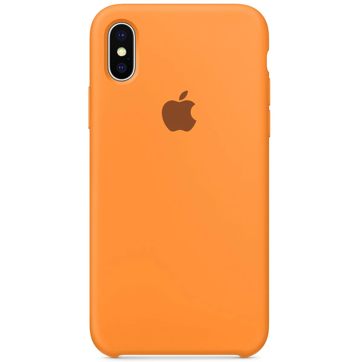 Чехол Silicone Case (AA) для Apple iPhone X/XS Оранжевый / Papaya