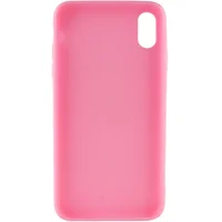 Силиконовый чехол Candy для Apple iPhone X / XS (5.8") Розовый