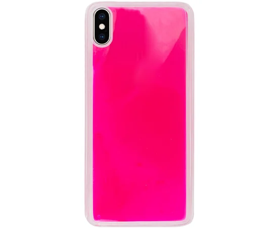 Неоновый чехол Neon Sand glow in the dark для Apple iPhone X / XS (5.8") Розовый