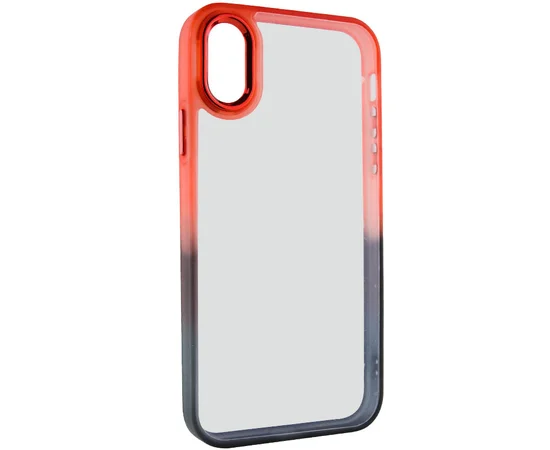 Чехол TPU+PC Fresh sip series для Apple iPhone X / XS (5.8") Черный / Красный