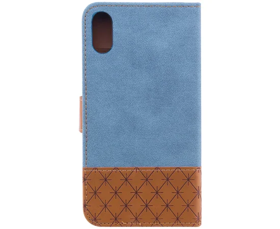Чехол-книжка Diary c TPU креплением и функцией подставки для Apple iPhone X (5.8") Голубой