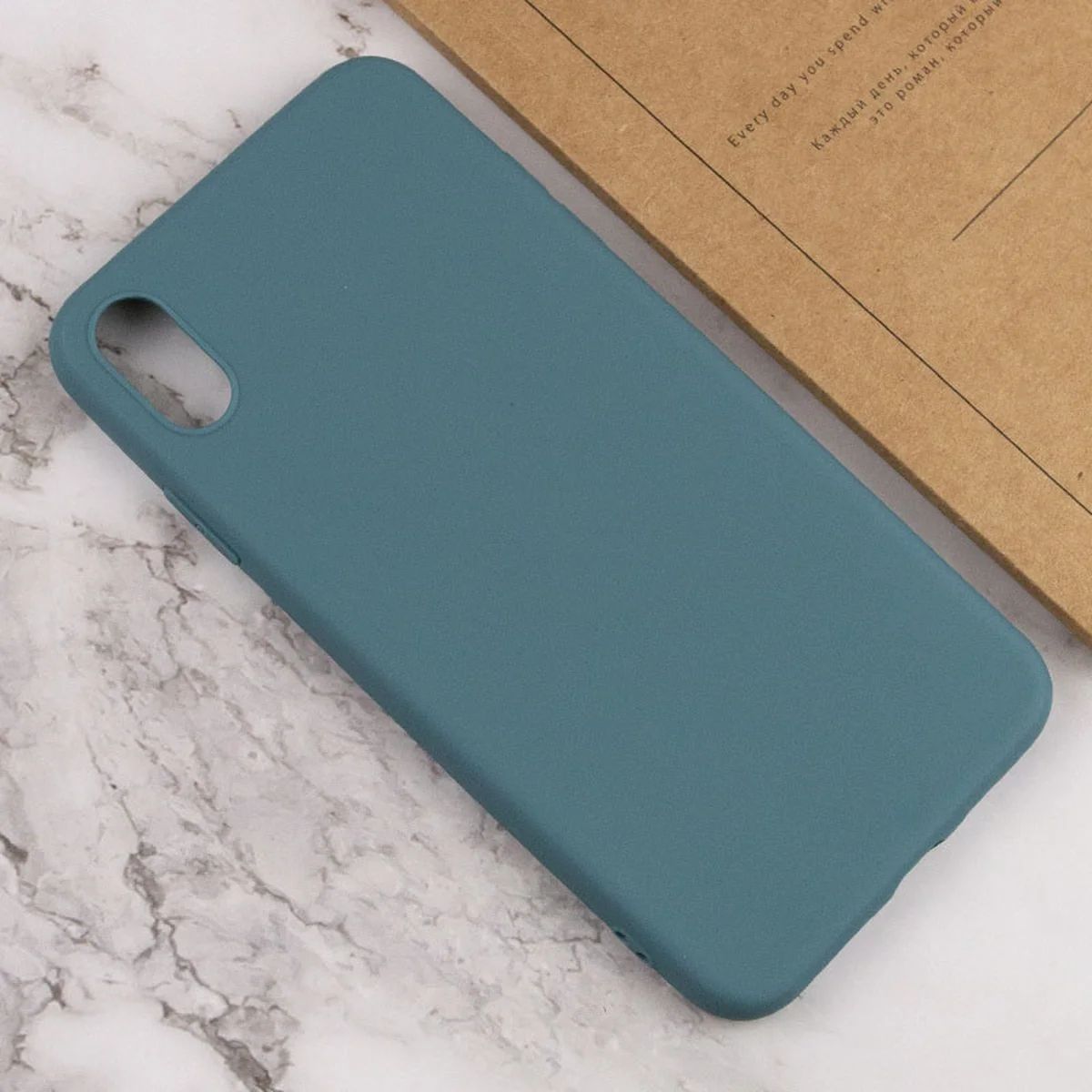 Силиконовый чехол Candy для Apple iPhone X / XS (5.8") Синий / Powder Blue