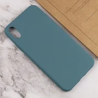 Силиконовый чехол Candy для Apple iPhone X / XS (5.8") Синий / Powder Blue