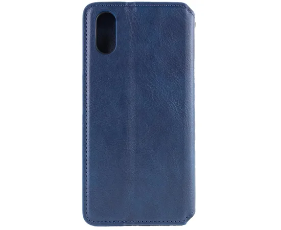 Шкіряний чохол-книжка GETMAN Cubic (PU) для Apple iPhone X/XS (5.8") Синій