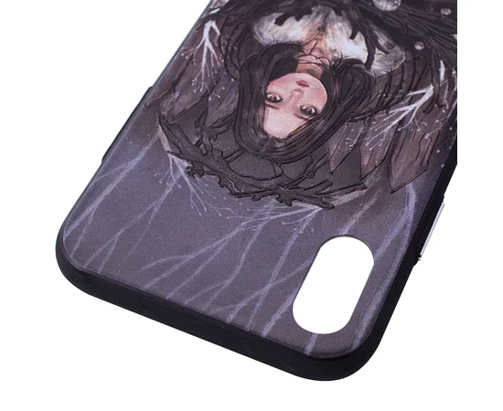 TPU+PC чехол YCT картина для Apple iPhone X/XS Девочка готическая