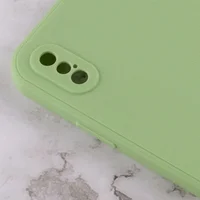 Силіконовий чохол Candy Full Camera для Apple iPhone X / XS (5.8 ") Фісташковий