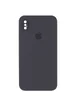 Чехол Silicone Case Square Full Camera Protective (AA) для Apple iPhone XS (5.8") Серый / Dark Gray
