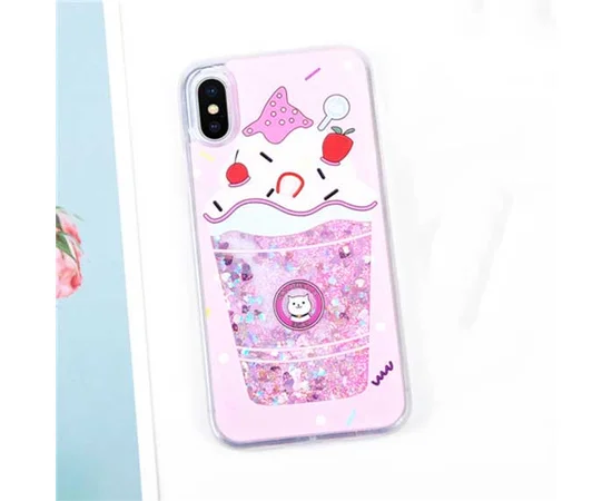 TPU+PC чехол Falabella case для Apple iPhone X/XS ice cream cat