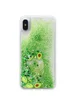 TPU+PC чехол Liquid (glitter) для Apple iPhone X/XS Авокадо
