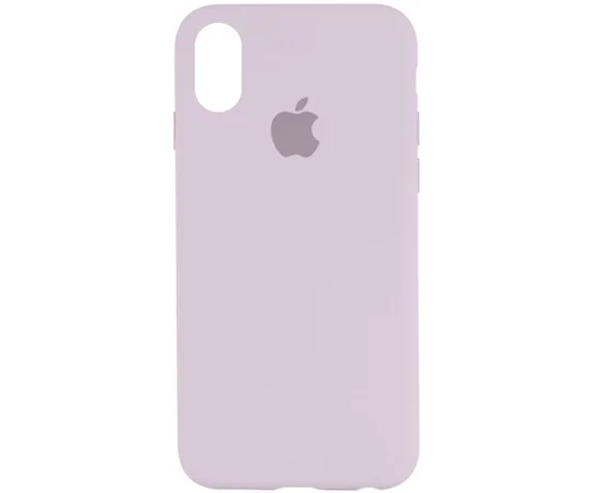 Чехол Silicone Case Full Protective (AA) для Apple iPhone X/XS Сиреневый / Lilac