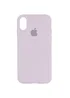Чехол Silicone Case Full Protective (AA) для Apple iPhone X/XS Сиреневый / Lilac