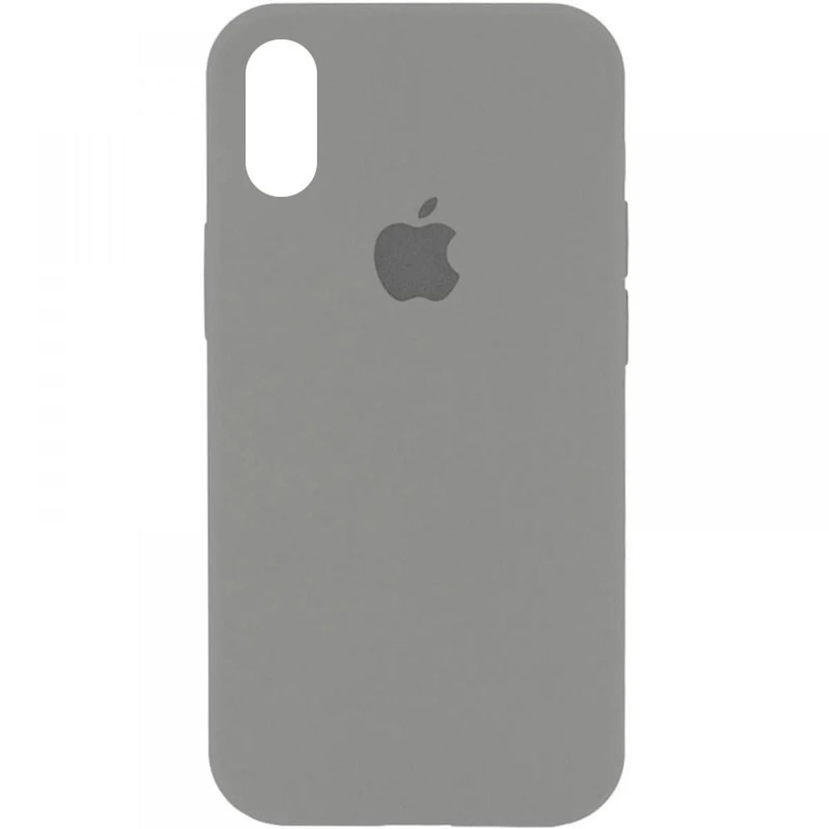 Чехол Silicone Case Full Protective (AA) для Apple iPhone X/XS Серый / Pewter