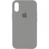 Чехол Silicone Case Full Protective (AA) для Apple iPhone X/XS Серый / Pewter