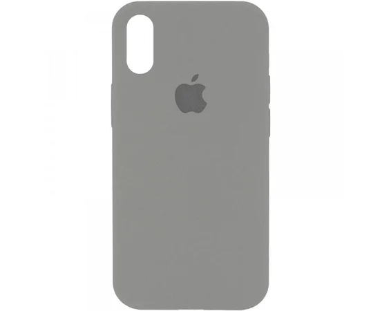 Чехол Silicone Case Full Protective (AA) для Apple iPhone X/XS Серый / Pewter