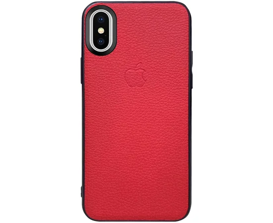 Кожаная накладка Epic Vivi Logo series для Apple iPhone X / XS Красный
