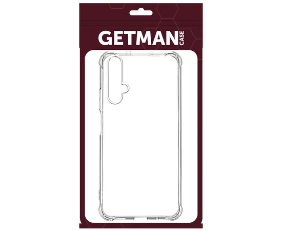 TPU чехол GETMAN Ease с усиленными углами для Apple iPhone X / XS (5.8") Прозрачный / Transparent
