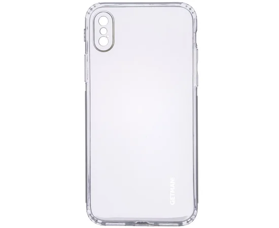 TPU чехол GETMAN Clear 1,0 mm для Apple iPhone X / XS (5.8") Прозрачный
