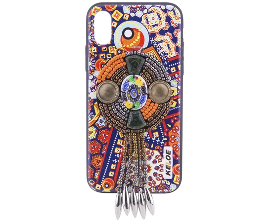 TPU+PC чехол "Keloe" National Style для Apple iPhone X/XS Узор 005