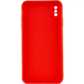 Силиконовый чехол Candy Full Camera для Apple iPhone X / XS (5.8") Красный / Red