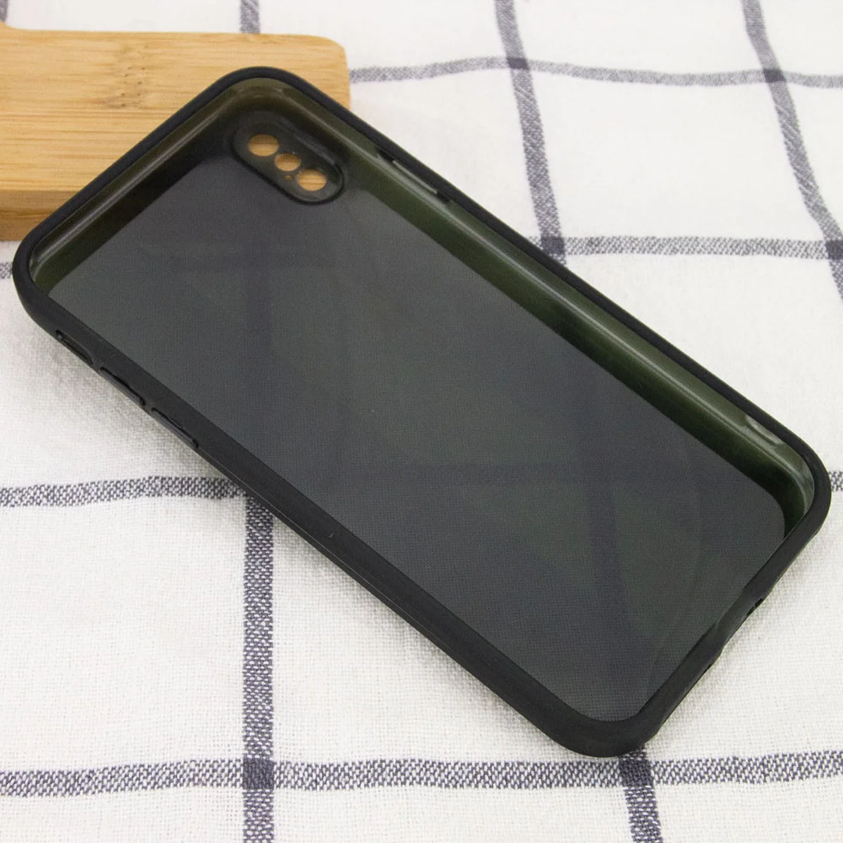 Чохол TPU Glossy Line Full Camera для Apple iPhone X / XS (5.8 ") Чорний