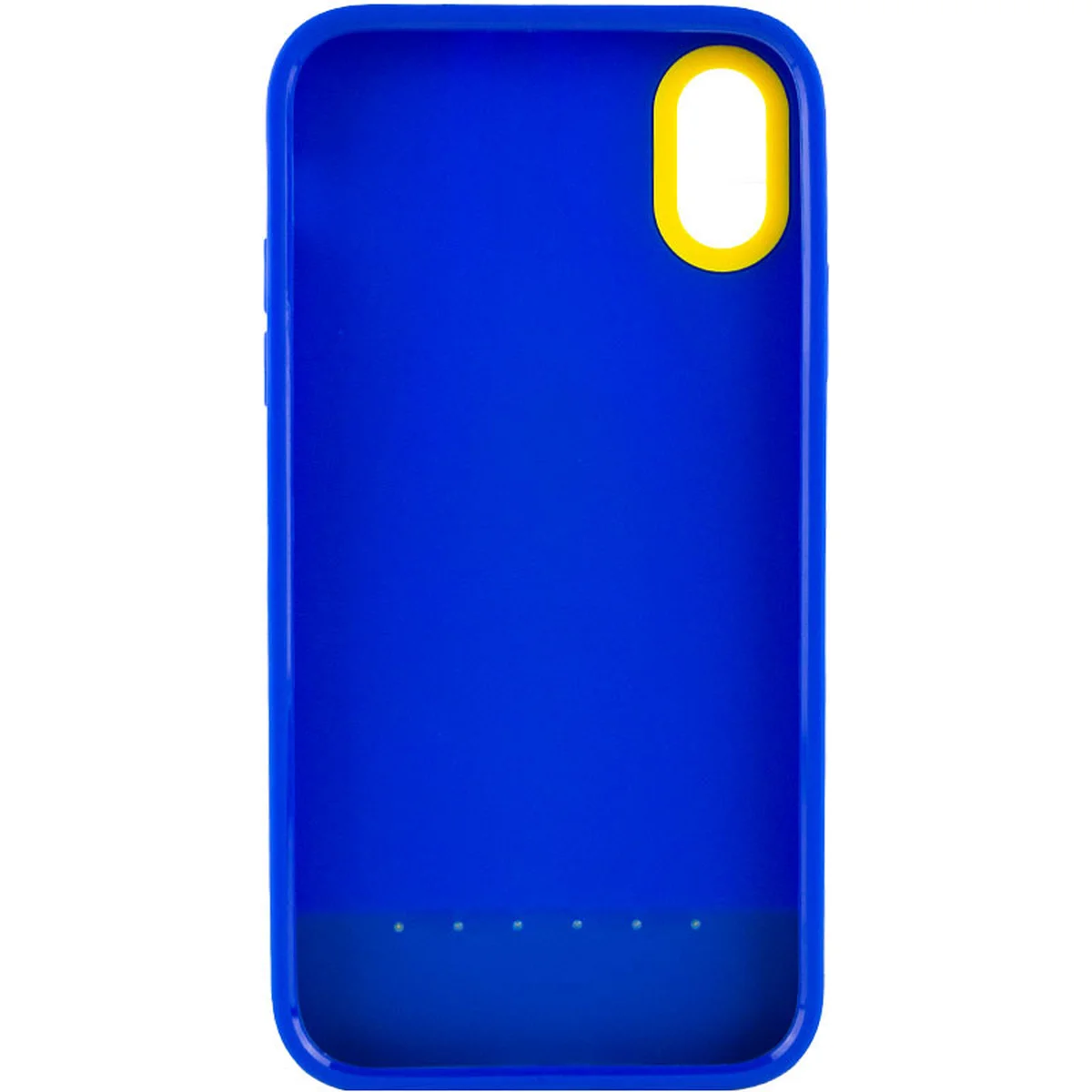 Чохол TPU+PC Bichromatic для iPhone X / XS (5.8") Navy Blue / Yellow