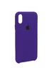 Чехол Silicone case (AAA) для Apple iPhone X (5.8") Фиолетовый / Ultra Violet