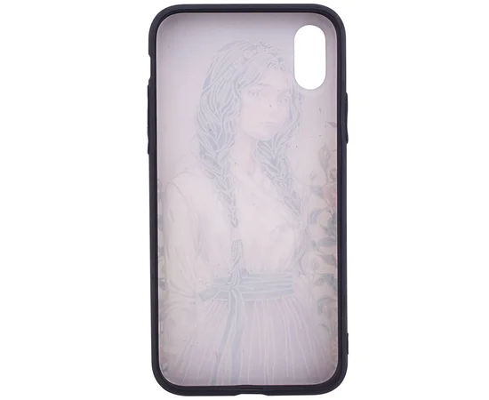 TPU+PC чехол YCT картина для Apple iPhone X/XS Девочка с косами