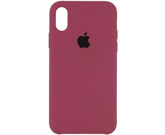 Чехол Silicone Case (AA) для Apple iPhone X/XS Красный / Rose Red