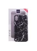 TPU чехол Rock Origin Series (Textured marble) для Apple iPhone X/XS Черный / Black marble