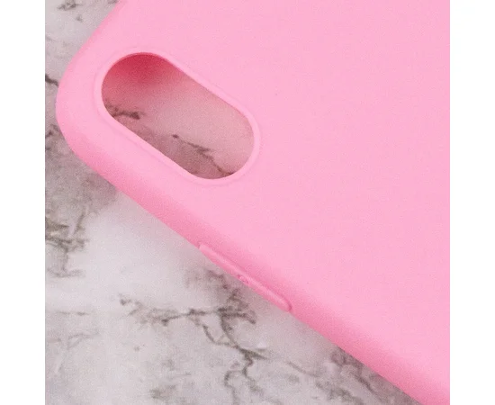 Силиконовый чехол Candy для Apple iPhone X / XS (5.8") Розовый