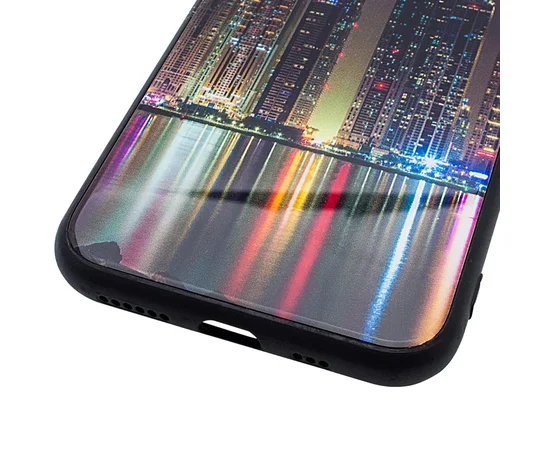 TPU+Glass чехол Night series для Apple iPhone X/XS Манхэттен