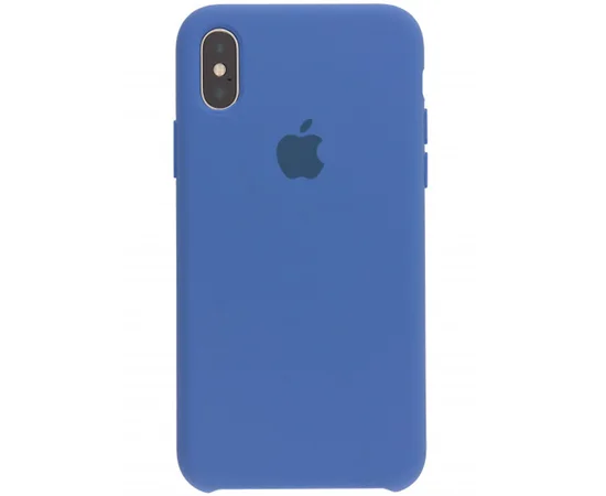 Чехол Silicone case (A) для Apple iPhone X/XS Синий / Air Force Blue