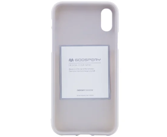 TPU чехол Mercury Jelly Soft series для Apple iPhone X/XS Серый