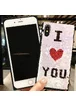 TPU чехол Sequins series для Apple iPhone X (5.8") I Love You