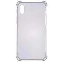 TPU чехол GETMAN Ease logo усиленные углы для Apple iPhone X / XS (5.8") Серый (прозрачный)