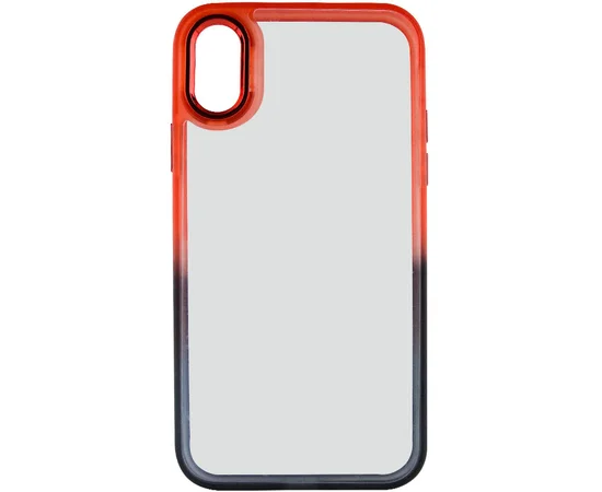 Чехол TPU+PC Fresh sip series для Apple iPhone X / XS (5.8") Черный / Красный