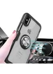 TPU+PC чехол Deen CrystalRing for Magnet (opp) для Apple iPhone X / XS (5.8") Бесцветный / Черный