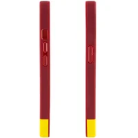 Чехол TPU+PC Bichromatic для Apple iPhone X / XS (5.8") Brown burgundy / Yellow