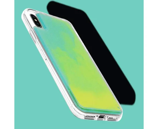 Неоновый чехол Neon Sand glow in the dark для Apple iPhone X / XS (5.8") Зеленый
